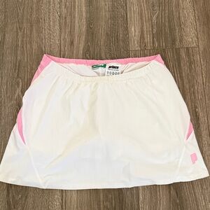 NWOT Prince White and Pink Tennis Skirt